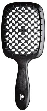 Janeke Superbrush Vented Hair Brush Nylon Bristles Black