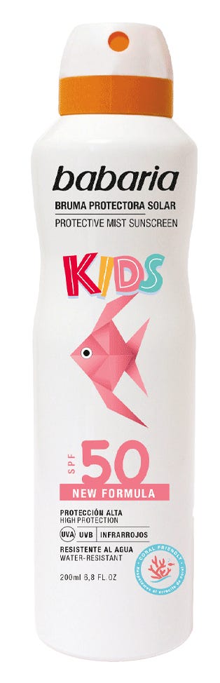 Babaria Kids Protective Mist Sunscreen SPF 50 with Aloe Vera, 200 ml