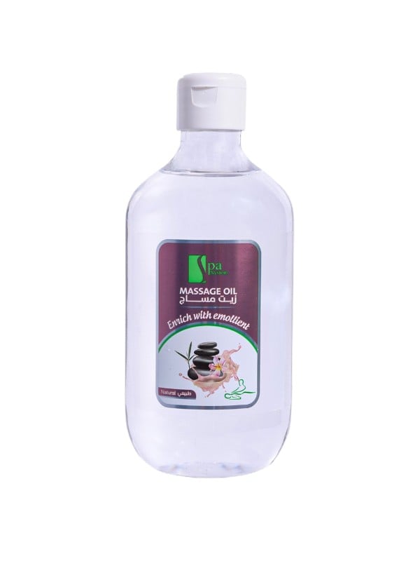 Spa System Natural Massage Oil, Hydrating and Soothing Body Oil, 500ml