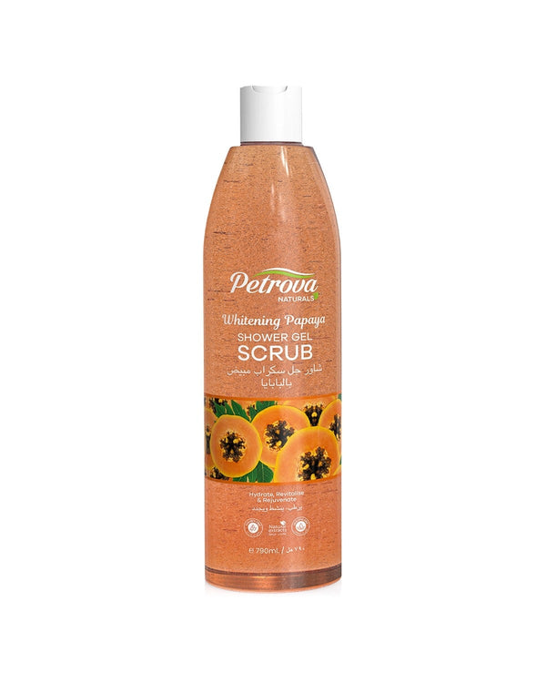 PETROVA Shower Gel Scrub Papaya Extract Brightening Body Wash