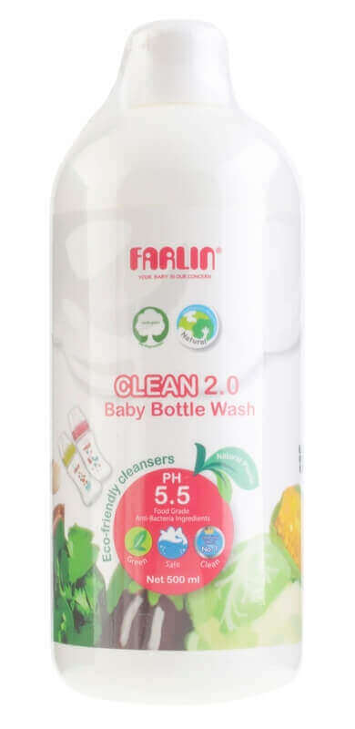 Farlin Clean 2.0 Bottle Wash Plant-Based Cleanser 500ml