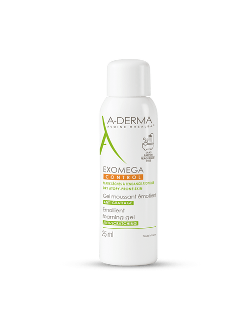 A-Derma Exomega Control Foaming Gel Face and Body Cleanser Fragrance-Free 500 ml
