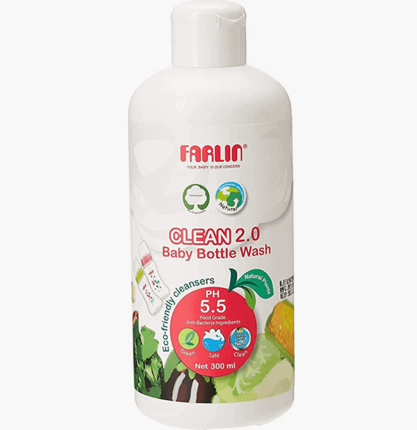 Farlin Clean 2.0 Baby Bottle Wash Plant-Based Tangerine Extract 300ml