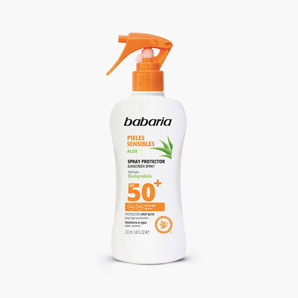 Babaria Sensitive Skin SPF 50 UVA and UVB Sun Protection Spray, 200 ml