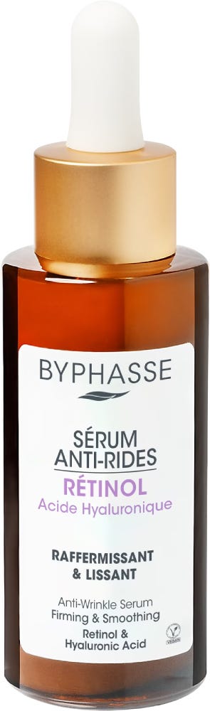 Byphasse Retinol Anti-Wrinkle Serum Liquid with Hyaluronic Acid, 50ml