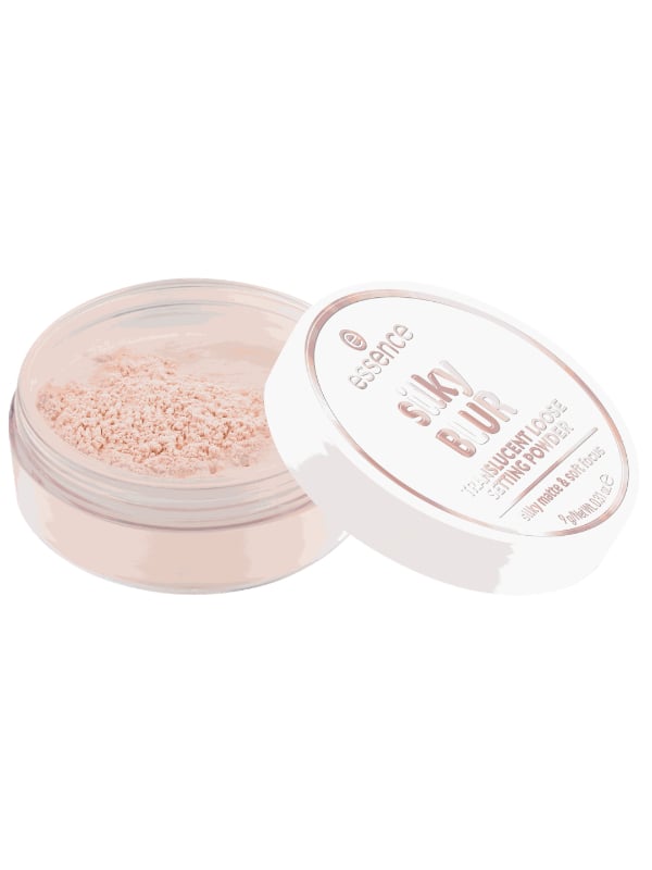 Essence Silky Blur Loose Setting Powder Soft Matte Finish Transparent Light Peach 9g