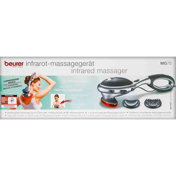 Beurer MG 70 Infrared Handheld Massager with Adjustable Tapping Massage