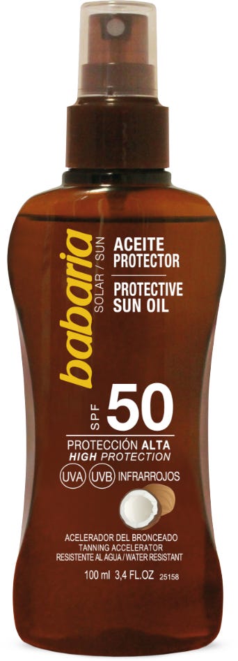 Babaria Coconut Protective Sun Oil SPF 50, 100ml