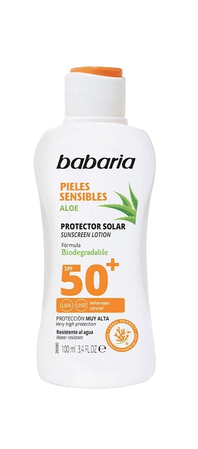 Babaria Sensitive Skin Sunscreen Lotion SPF 50 UVA/UVB Protection 100ml