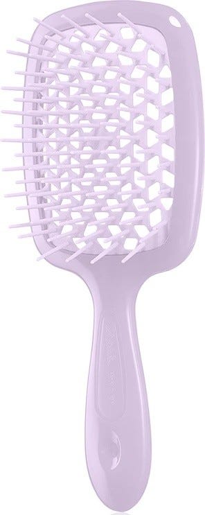 Janeke Superbrush Small Vented Styling Brush Nylon Bristles Lilac Bicolor