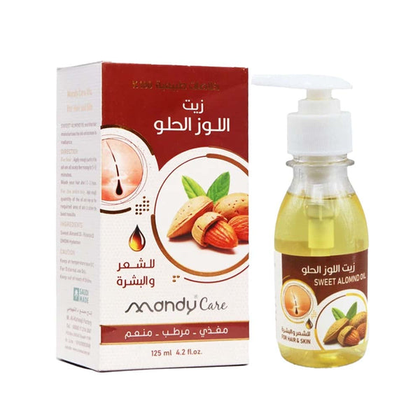 Mandy Care Sweet Almond Oil for Hair and Body, 125 ml