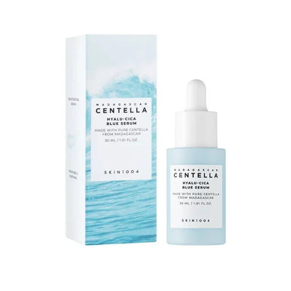 SKIN1004 Centella Hyalu-Cica Blue Serum Hydrating Soothing Serum Centella Asiatica Hyaluronic Acid 30ml