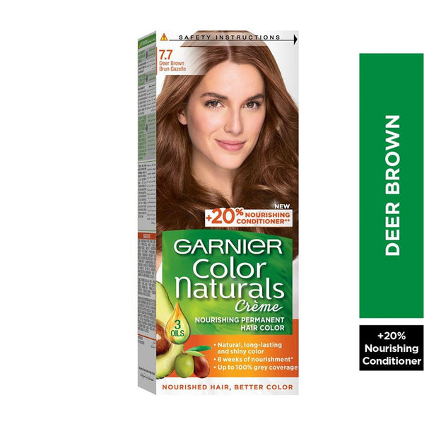 Garnier Prodigy Hair Color 7.7 Deep Brown Ammonia-Free Permanent Color with Nourishing Conditioner