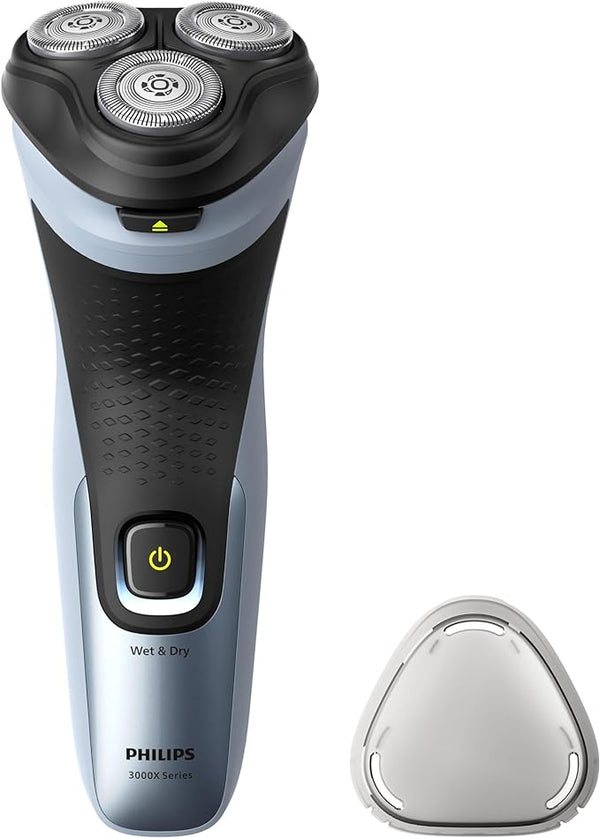 Philips Shaver 3000X Series X3063/00 Wet & Dry Electric Shaver, 3D Floating Heads, 27 Blades