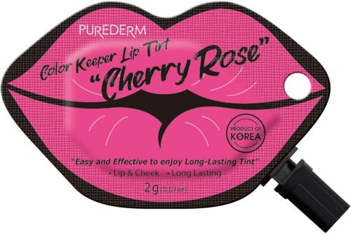 Purederm Color Keeper Lip Tint Moisturizing Long-Lasting Cherry Rose
