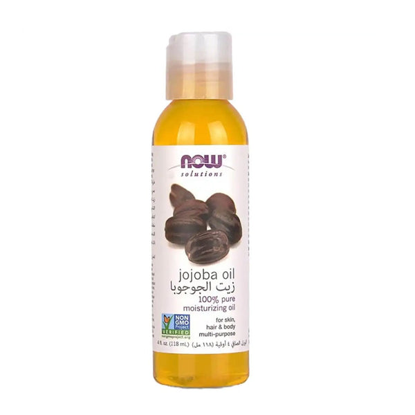 NOW Organic Jojoba Oil Moisturizing Skin and Hair Oil 118 ml