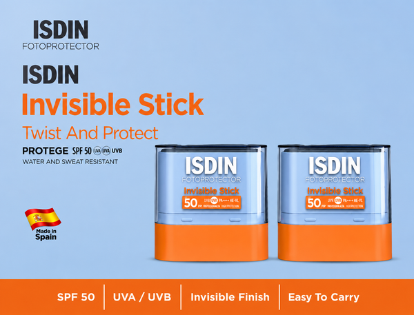 Isdin Fotoprotector Invisible Stick SPF 50 Sunscreen Lightweight Invisible Formula