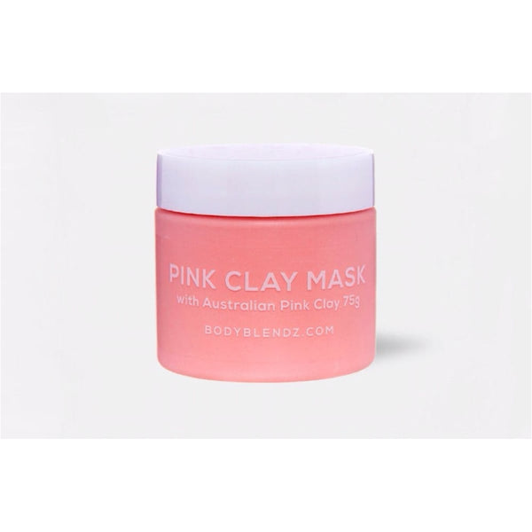 BODY BLENDZ Pink Clay Face and Chest Mask with Australian Pink Clay, 75g