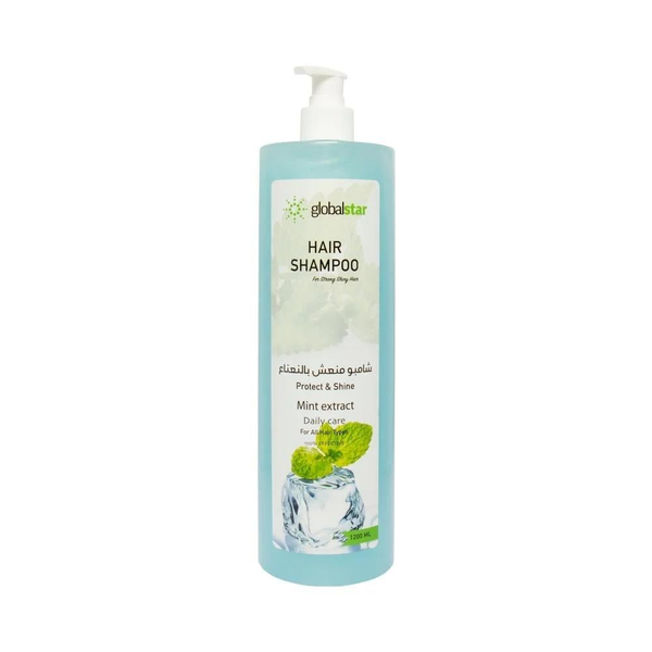 Global Star Hair Shampoo Mint Extract Refreshing Formula 1200 ml