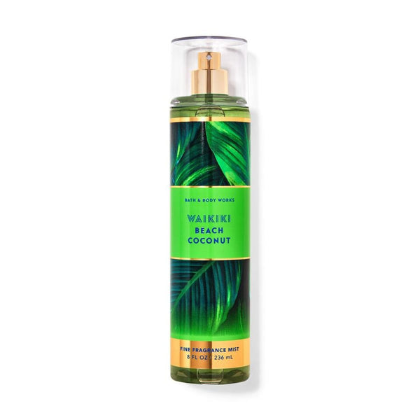 BATH AND BODY WORKS Waikiki Beach Fragrance Mist, Tropical Coconut Scent, 236ml