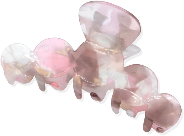 You Are The Princess Oh My Hair Interlocking Circle Hair Clip Pink Tortoiseshell 1 Pc