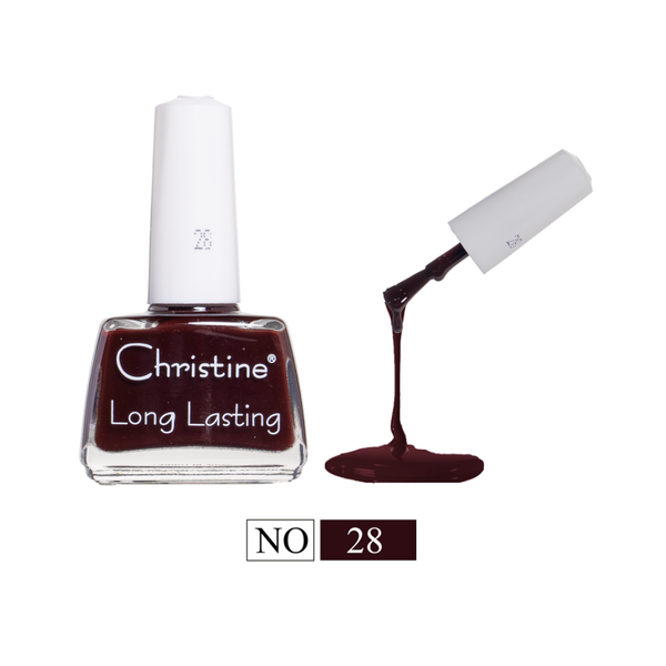 Christine Long Lasting Nail Polish Shiny Color 28