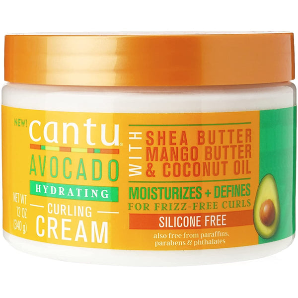 Cantu Avocado Hydrating Curling Cream, Shea Butter and Avocado Oil