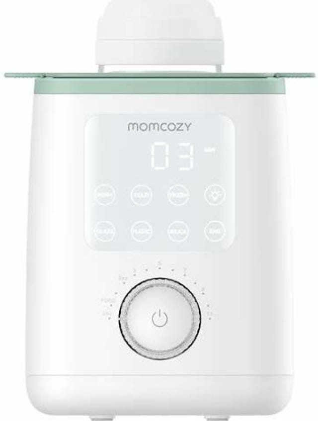 Momcozy Nutri 9-in-1 Electric Baby Bottle Warmer with LED Display, BPA-Free Plastic and Stainless Steel