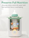 Momcozy Nutri 9-in-1 Electric Baby Bottle Warmer with LED Display, BPA-Free Plastic and Stainless Steel