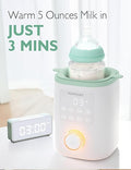 Momcozy Nutri 9-in-1 Electric Baby Bottle Warmer with LED Display, BPA-Free Plastic and Stainless Steel