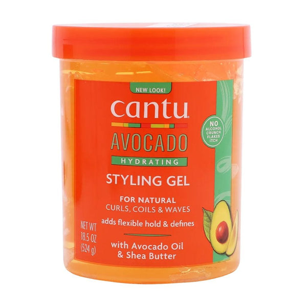 Cantu Avocado Styling Gel Cream Formula Avocado Oil Soft Hold 524 g