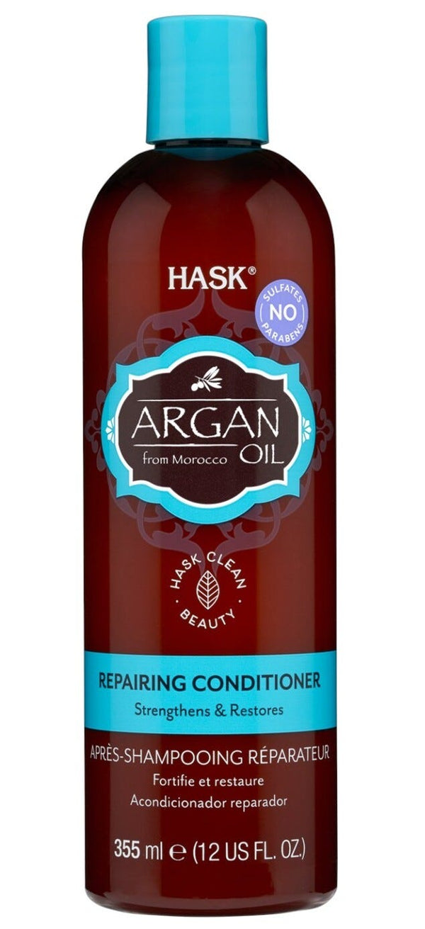 Hask Argan Oil Repairing Conditioner Cream for Dry and Damaged Hair 355 ml