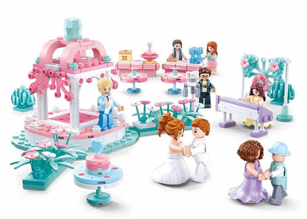 SLUBAN Girls Dreams Educational Building Blocks Set