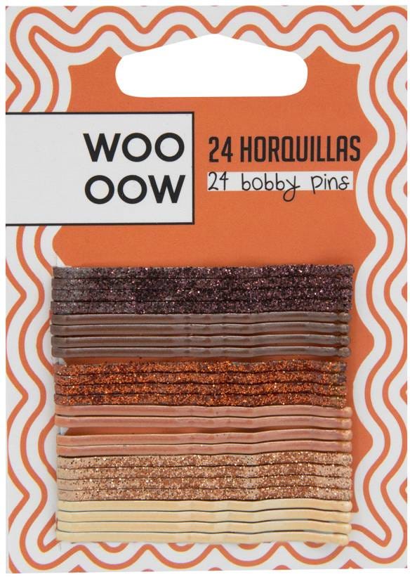 You Are The Princess Woo Oow Hairpins Brown 24-Piece Set