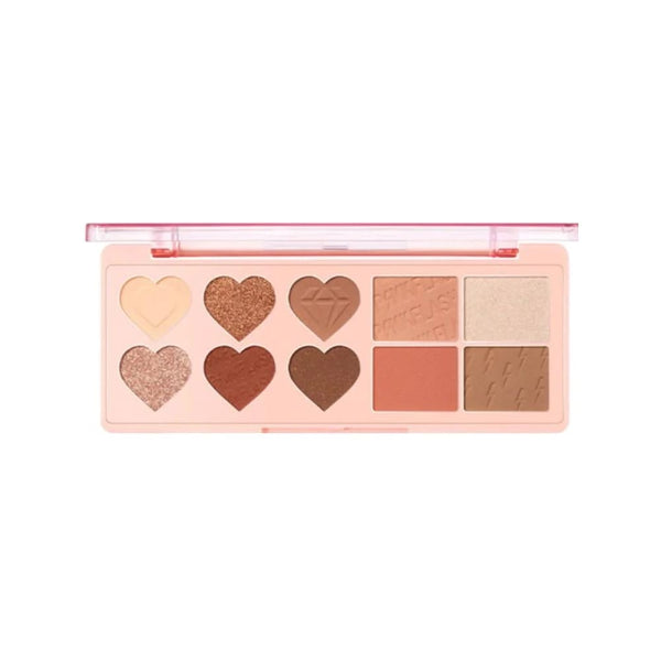 Pink Flash Face Makeup Palette 03 Matte & Shimmer Eyeshadow Blush Highlighter PF-M02