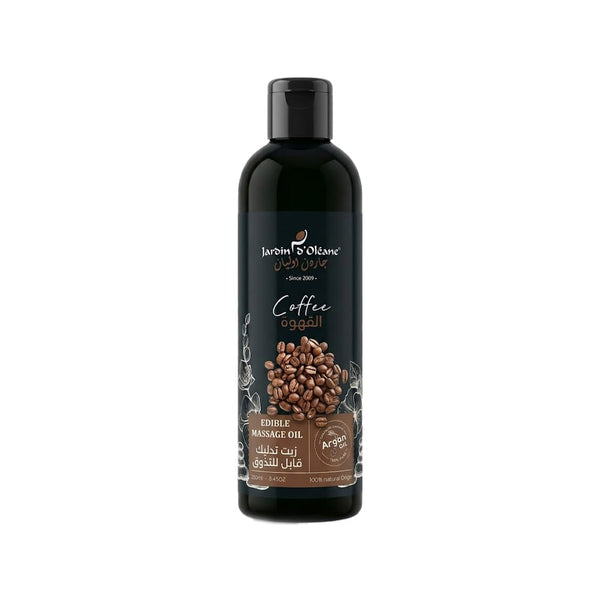 Jardin d'Oleane Coffee Massage Oil Argan Oil Smooth Texture Coffee Scent