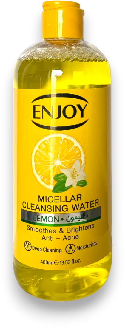Enjoy Lemon Micellar Cleansing Water Liquid Makeup Remover 400 ml