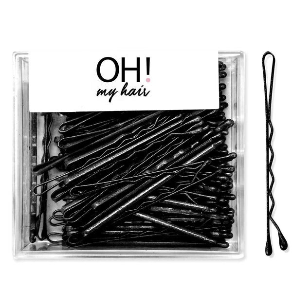 You Are The Princess Oh My Hair Box 100 Black Wavy Hairpins
