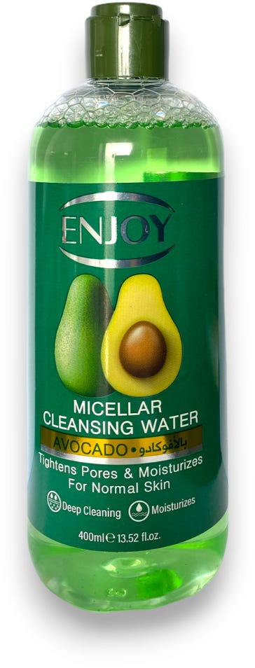 Enjoy Facial Micellar Water Cleanser with Avocado Extract, 400 ml