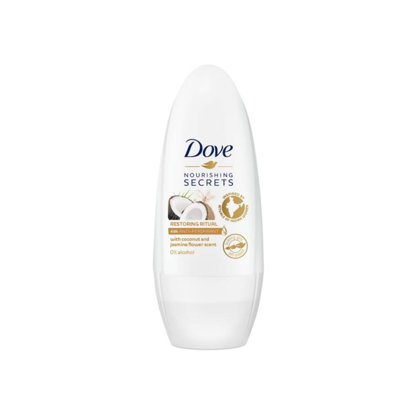 Dove Coconut & Jasmine Roll-On Deodorant, 50ml
