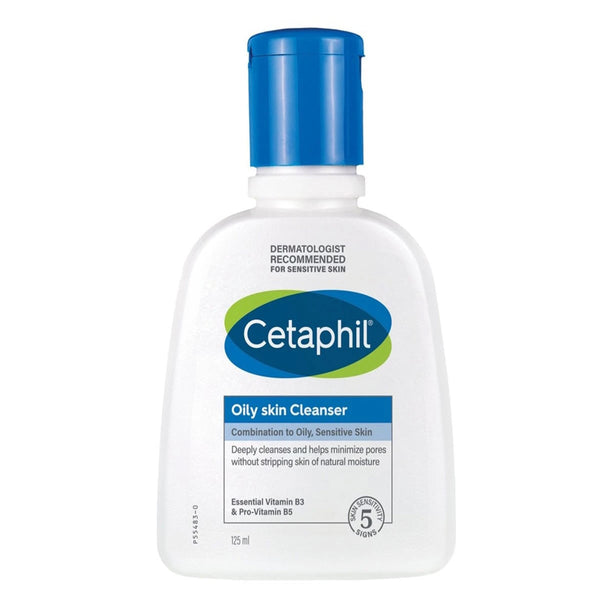 Cetaphil Oily Skin Cleanser Foaming Face & Body Wash Niacinamide Panthenol 125 ml
