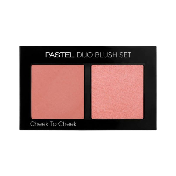 Pastel Pro Fashion Duo Cheek to Cheek Blush Set Matte and Shimmer Shade 10 Hot Pink