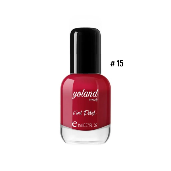 Yolande Beauty Nail Polish Quick-Dry Glossy Finish Shade 15