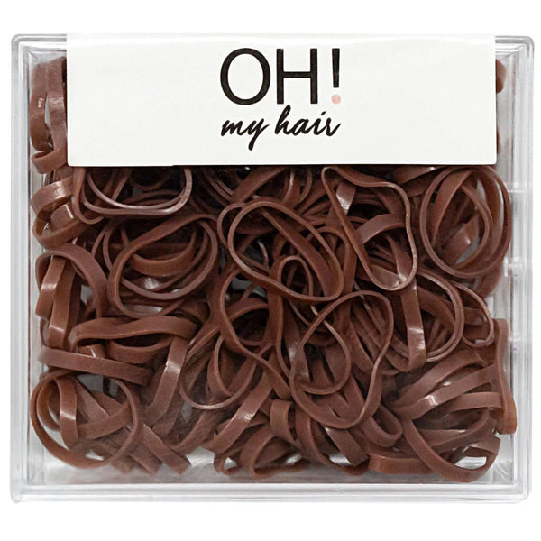 You Are The Princess Mini Brown Elastic Hair Bands, 180 Pieces