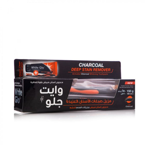 White Glo Charcoal Stain Remover Toothpaste 150g