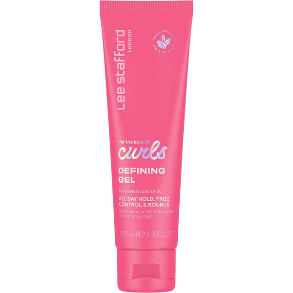 Lee Stafford Love Defining Gel Curl Styling Gel Camellia Oil Shea Butter Coconut Extract 100ml