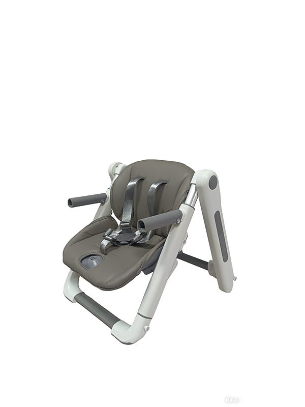 Kikibebe Baby Booster Chair, Foldable, Adjustable Height, Grey