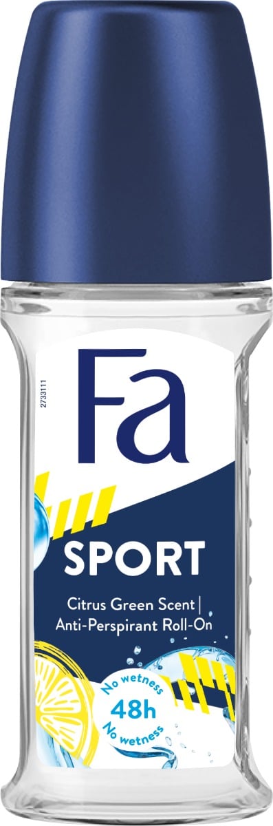 Fa Roll-On Deodorant for Men Sport Sweat and Odor Protection