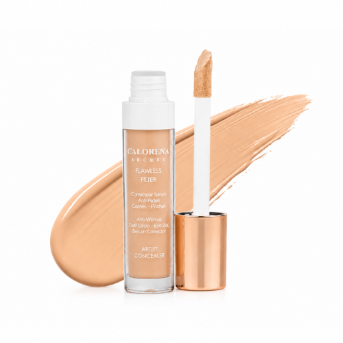 Calorena Secret Flawless Filter Artist Concealer Toast 04 Full Coverage Water Resistant
