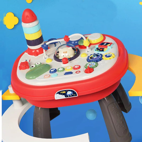 Kikibebe Activity Table Musical Play Desk for Toddlers, Red